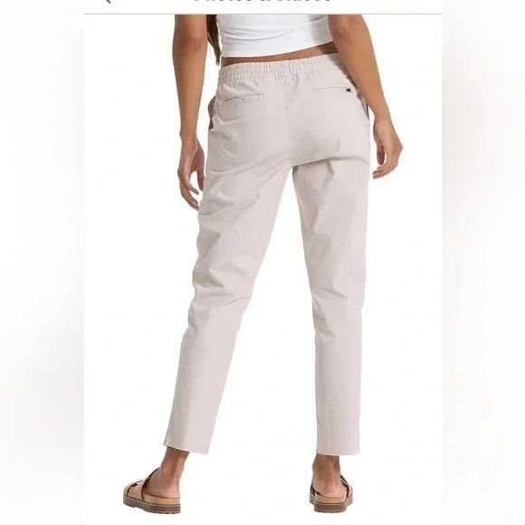 Vuori Womens Vintage Ripstop Pull On Pant Size XL in Light Gray Drawstring Waist - Picture 2 of 14